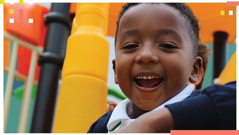 A student in the playground